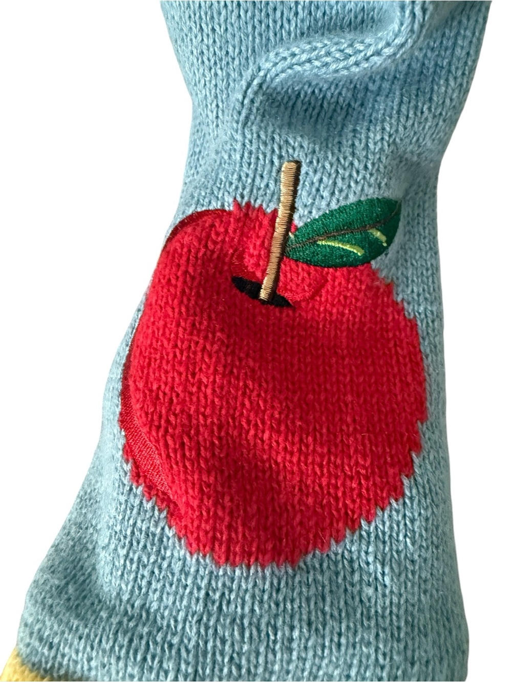 Vintage Quacker Factory Teacher Cardigan Novelty Knit Sweater - Ruler Trim - Picture 10 of 15